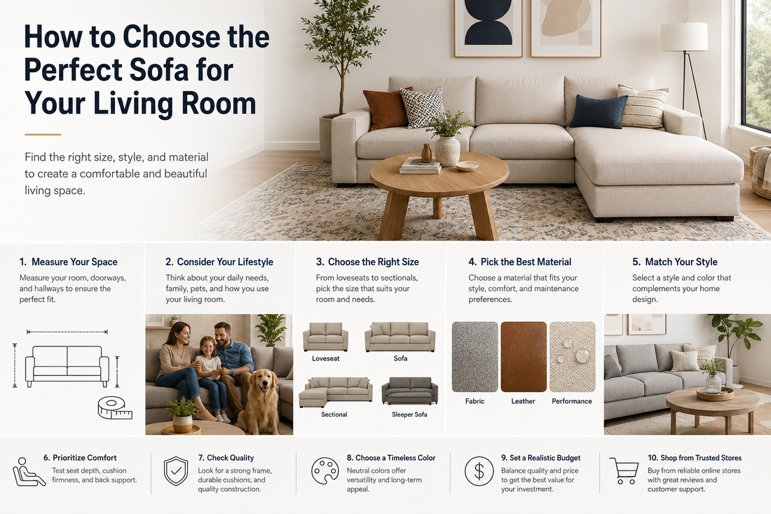 How to Choose the Perfect Sofa for Your Living Room