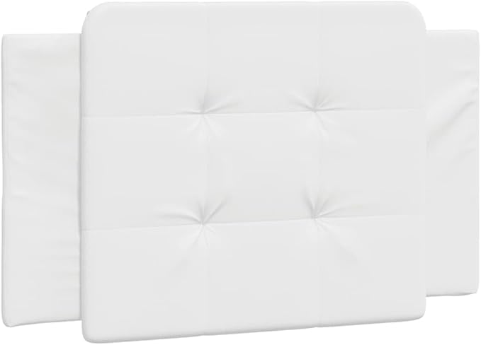 White Faux Leather Platform Bed Frame for Twin Size Mattress, Modern Bedroom Furniture, Easy Assembly, Durable Support