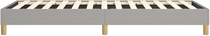 Bed Frame Light Gray Single Bed Bed Frame Queen Size for Apartment Hotel