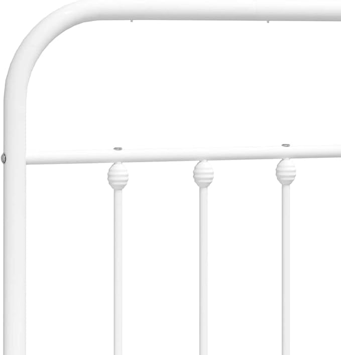 Bed Frame White Powder-Coated Steel Full Industrial Bed Frame Bedroom Furniture headboard for Bedroom