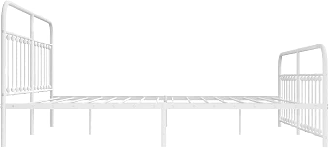 Bed Frame White Powder-Coated Steel Full Industrial Bed Frame Bedroom Furniture headboard for Bedroom
