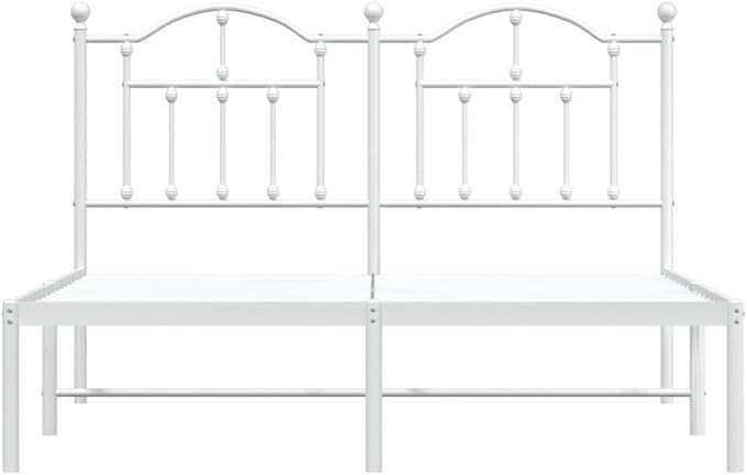 Bed Frame White Powder-Coated Steel King Size Bed Frame Bedroom Decor Bedroom Furniture for Hotels