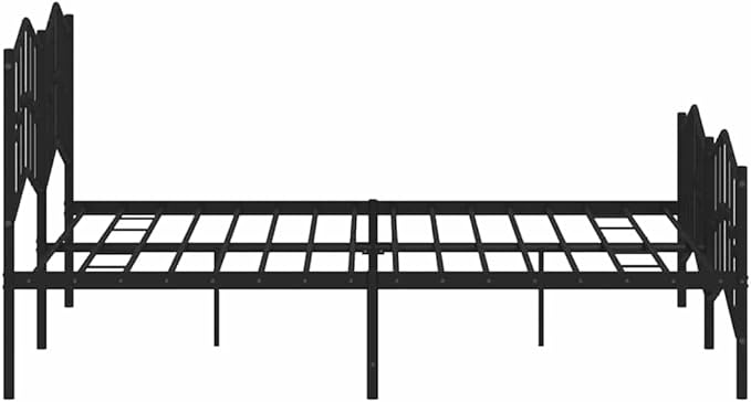 Modern Double Bed Frame with Sturdy Powder-Coated Steel, Spacious 72x84 Inch Mattress Fit, Easy Assembly for Contemporary Bedroom Decor