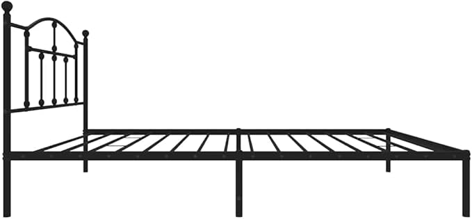 Bed Frame Black Steel Twin Rectangular Modern Durable Versatile Bed Frame Bedroom Furniture for Hotels