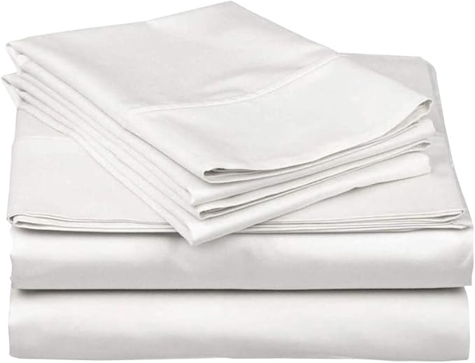 Ready To Rest Super Single Waterbed Sheets, 4 Piece Attached Sheet Set, Fits 18 Inch Deep Mattress, Brushed Microfiber, Ultra Soft and Lightweight (White)