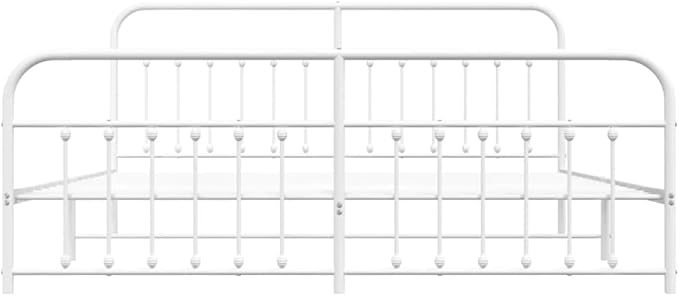 Bed Frame White Powder-Coated Steel Full Industrial Bed Frame Bedroom Furniture headboard for Bedroom