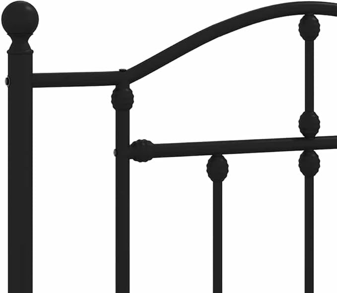 Bed Frame Black Steel Twin Rectangular Modern Durable Versatile Bed Frame Bedroom Furniture for Hotels