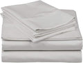 Ready To Rest King/California King Waterbed Sheets, 4 Piece Attached Sheet Set, Fits 15 Inch Deep Mattress, Brushed Microfiber, Ultra Soft and Lightweight (Light Grey)