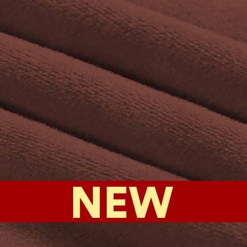 PrinceDeco Velvet Couch Covers for Sofa Soft 4 Pieces Couch Covers for 3 Cushion Couch Sofa Pet Friendly Furniture Protector with Non Slip Elastic Bottom Width Up to 97 Inch (Large Sofas, Burnt Brick)