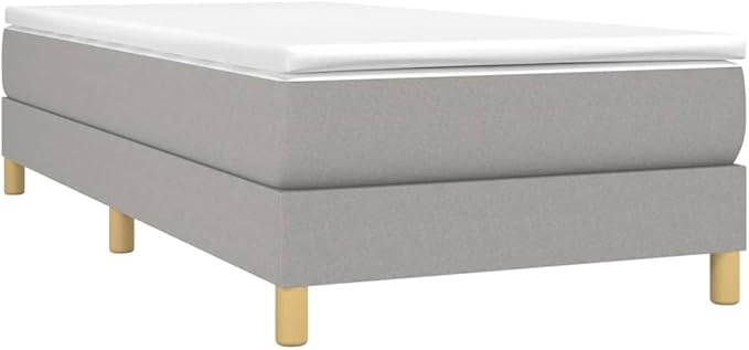 Bed Frame Light Gray Single Bed Bed Frame Queen Size for Apartment Hotel