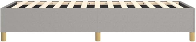 Bed Frame Light Grey Single Bed Furniture for Hotel Apartment