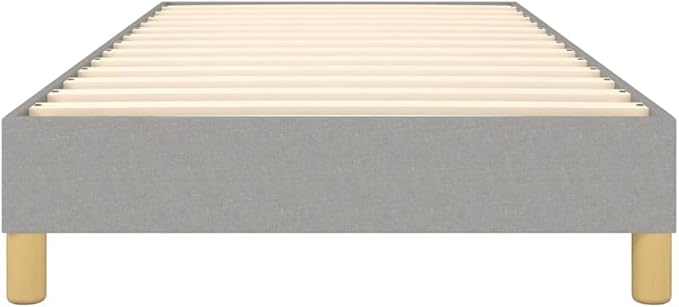 Bed Frame Light Gray Single Bed Bed Frame Queen Size for Apartment Hotel
