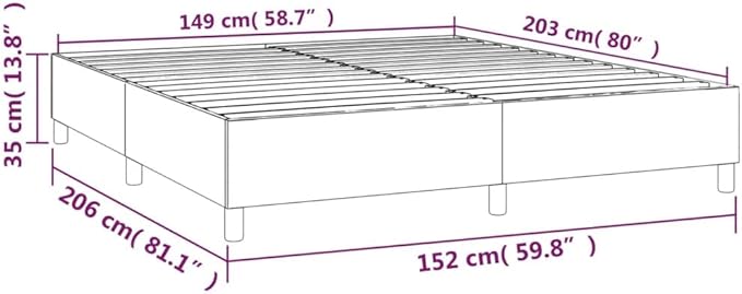 Bed Frame Dark Gray Bed Frame Furniture for Hotel Apartment 100% Polyester Fabric, Plywood, Engineered Wood