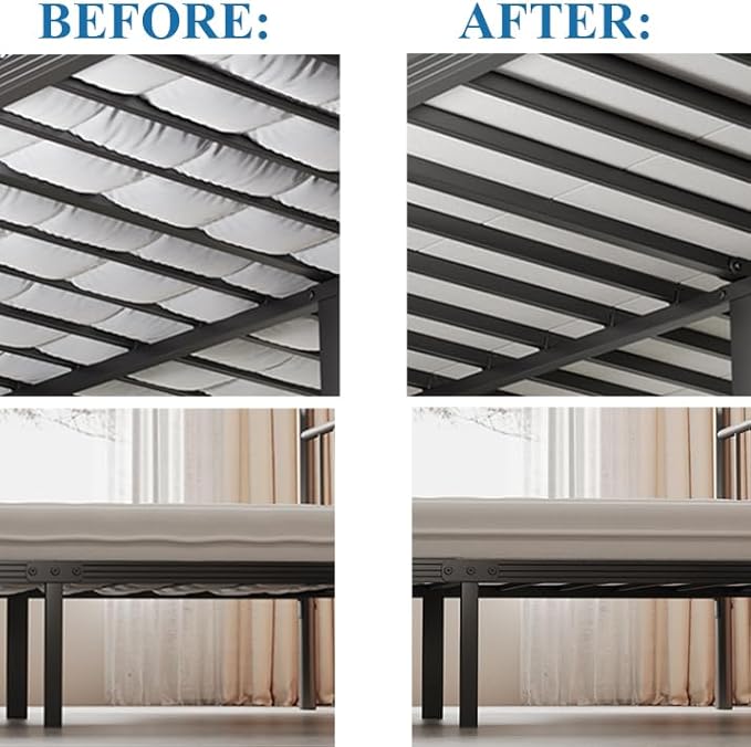 RLDVAY Bunkie Board Twin, Non-Slat Spacing Design, Low Profile Bed Board - Support Under Mattress, Light/Breathable/Noise Minimizing Bunkie Boards 8MM Thick, Under Bed Support