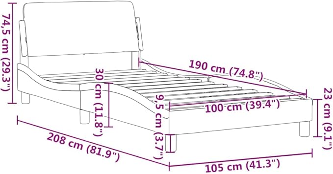Light Gray Velvet Bed Frame with Storage, Modern Single Size Upholstered Platform for Small Spaces