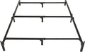 Amazon Basics Metal Bed Frame, 9-Leg Support Base for Box Spring and Mattress, King-Size, Tool-Free Easy Assembly, 79.6" x 76" x 7", Black