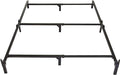 Amazon Basics Metal Bed Frame, 9-Leg Support Base for Box Spring and Mattress, Tool-Free Easy Assembly, No Tools Required, Full Size, Black