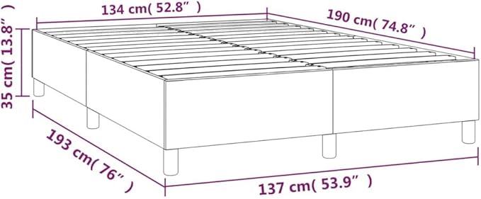 Bed Frame Light Grey Single Bed