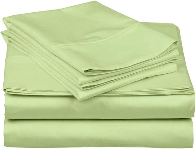Ready To Rest Queen Waterbed Sheets, 4 Piece Attached Sheet Set, Fits 15 Inch Deep Mattress, Brushed Microfiber, Ultra Soft and Lightweight (Sage)