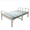 Comfort Bed Folding Single Bed Striped Mattress Carbon Steel Frame Easy to Fold/No Installation/Storage Does Not Take Up Space/Can Bear 400kg Temporary Extra Bed 4 Size (188x120x63cm)