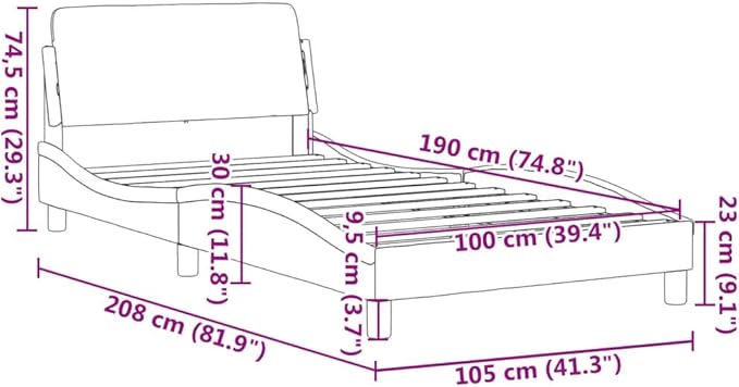 Light Gray Velvet Bed Frame with Storage, Modern Single Size Upholstered Platform for Small Spaces Dark Gray, 41.3 x 81.9 x 29.3 in