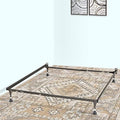 Greaton, Advanced Steel Bed Frame with Extension Glide | Re-Rolled Rail Steel Provides Strength and Durability, Double Riveted Steel Legs, Canoe Clips to Secure Cross Arms, Fits Twin