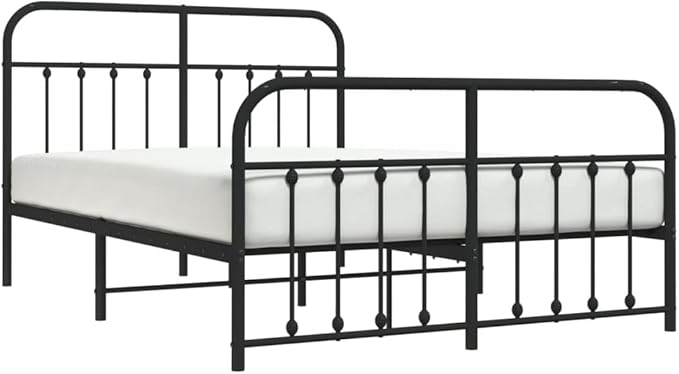 Bed Frame Black Bed Frame Metal Double Bed Black Bed Bedroom Furniture headboard