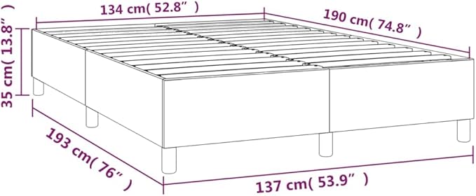 Bed Frame Dark Gray Fabric (100% Polyester), Plywood, Engineered Wood Furniture
