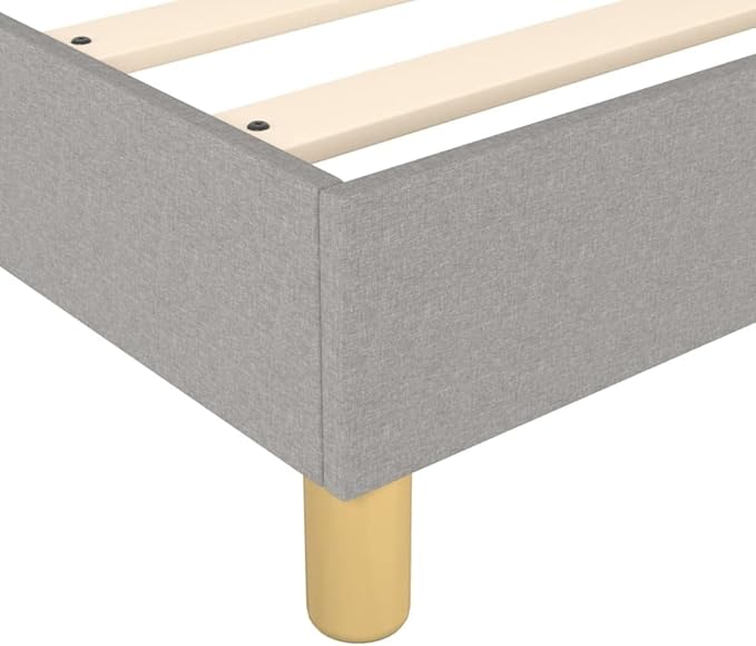 Bed Frame Light Grey Single Bed