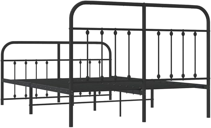 Bed Frame Black Bed Frame Metal Double Bed Black Bed Bedroom Furniture headboard