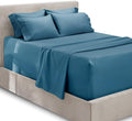 Hearth & Harbor Extra Deep Pocket Sheets - Fits Mattress 18-24 Inches Deep - Extra Deep Pocket Full Size Sets - 6 Piece Full Size - Full - Blue Heaven
