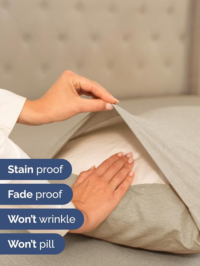 Extra Deep Twin XL Sheet Set - 4 Piece Breathable and Cooling Sheets - Hotel Luxury Bedding for Women, Men, Kids & Teens - Easy Secure Fit - Soft & Wrinkle Free - Extra Deep Pockets - Heathered Beige