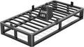 Firpeesy Upgrade Anti Bending and Round Corner Legs 10 inch Metal Twin Bed Frame 3500 LBS Heavy Steel Slats Support Platform Bed Frames No Box Spring Needed Platform Noise Free Easy Assembly