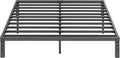 ZIYOO King Bed Frames, 12 Inches Platform Bed Frame, 3500lbs Heavy Duty Steel Slat, Non-Slip Design, No Box Spring Needed, Easy Assembly, Quiet Noise Free, Under Bed Storage Space, Black