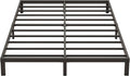 9 Inch Low Full Size Bed Frame Heavy Duty Metal Platform, No Box Spring Needed, Easy Assembly Mattress Foundation, No Noise, Black
