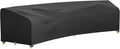iBirdie Outdoor Sectional Cover for 190" Back 128" Front Curved Shaped Patio Sofa Waterproof Weatherproof 600D Heavy Duty Garden Furniture Cover for Outside Sectional Couch