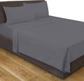 Utopia Bedding Flat Sheets - Pack of 16 - Soft Brushed Microfiber Fabric - Shrinkage & Fade Resistant Top Sheet - Easy Care (King, Grey)