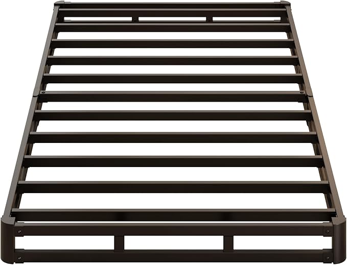 Lutown-Teen 3 Inch Twin XL Box Spring Low Profile, Heavy Duty Metal Box Spring Twin XL Bed Base with Fabric Cover, Mattress Foundation, Noise Free, Easy Assembly