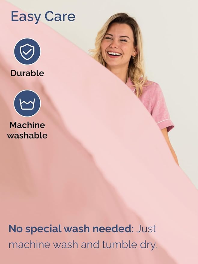 Extra Deep Twin XL Sheet Set - 4 Piece Breathable and Cooling Sheets - Hotel Luxury Bedding for Women, Men, Kids & Teens - Easy & Secure Fit - Soft and Wrinkle Free - Extra Deep Pockets - Baby Pink