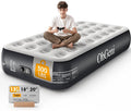 OhGeni Twin Air Mattress with Built in Pump, Camping Air Mattress with External Valve, Family Choice Award Winner, 13" Inflatable Blow up Bed, Portable Foldable Airbed for Home & Outdoor, 300lbs