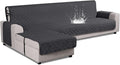 VANSOFY Upgraded Sectional Couch Covers 100% Waterproof L Shaped Sofa Slipcover Reversible Chaise Lounge Cover for Sectional Sofa Furniture Protector Cover for Pets Dog Cat(X-Large, Charcoal Gray)