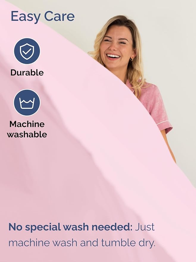 Extra Deep Queen Sheet Set - 6 Piece Breathable and Cooling Sheets - Hotel Luxury Bedding for Women, Men, Kids & Teens - Easy Secure Fit - Soft, Wrinkle Free & Comfy - Extra Deep Pockets - Light Pink