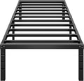 Metal Platform Bed Frame 12 Inch Tall,No Box Spring Needed,Twin Size Bed with Heavy Duty Strong Support Slats,Easy to Assemble,Black