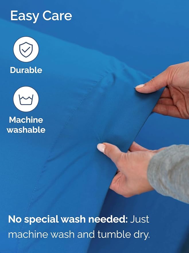 Extra Deep Twin XL Sheet Set - 4 Piece Breathable and Cooling Sheets - Hotel Luxury Bedding for Women, Men, Kids & Teens - Easy & Secure Fit - Soft and Wrinkle Free - Extra Deep Pockets - Royal Blue