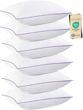 JOLLYVOGUE Pillows Standard Size Set of 6, Washable Supportive 6 Pack Bed Pillows with Super Soft Down Alternative Fill, Luxury Fluffy Hotel Quality for Side, Back and Stomach Sleepers