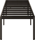 Yicensen 22 Inch High Twin Bed Frames with Rounded Corner Legs, Heavy Duty Metal Twin Size Platform Bed Frame No Box Spring Needed, Easy Assembly, Noise Free, Black