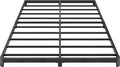 Yicensen 4 Inch Low Profile King Bed Frame with Rounded Corner Legs Heavy Duty Metal King Size Platform Bed Frame No Box Spring Needed, Easy Assembly, Noise Free, Black.