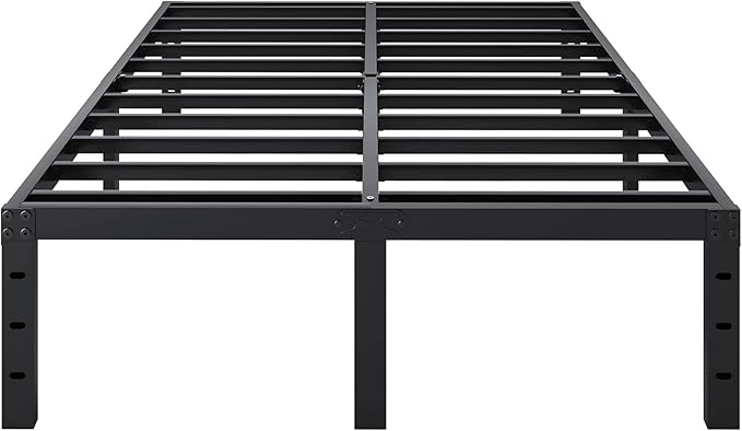 SHLAND Bed Frame Queen Size - 16 Inch Sturdy Platform Bed Frame No Box Spring Needed Heavy Duty Metal Queen Size Bed Frame, Easy Assembly, Strong Bearing Capacity, No Noise