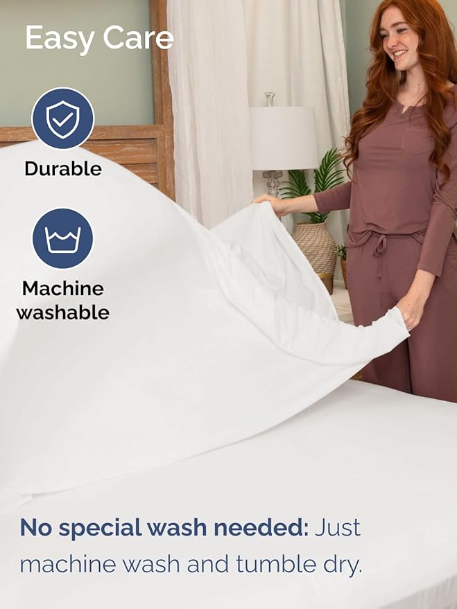 Extra Deep Twin XL Sheet Set - 4 Piece Breathable and Cooling Sheets - Hotel Luxury Bedding for Women, Men, Kids & Teens - Easy Secure Fit - Soft & Wrinkle Free - Extra Deep Pockets - Antique White