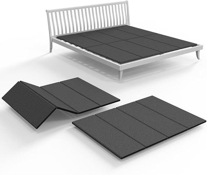 Light and Thin Bed, Large Double Bed 10MM, Folding Spring Box, Full Size 54x75''No Assembly Required